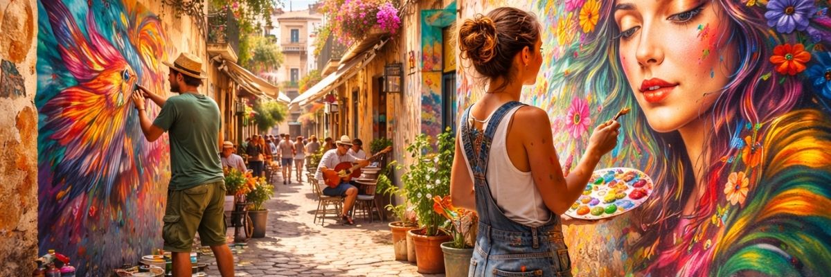 Akdeniz Şehirlerinde Sokak Sanatının Renkli Yüzü